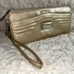 Gold Wristlet Clutch